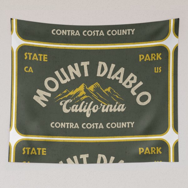Item preview, Mount Diablo State Park, Contra Costa County, California, badge design designed and sold by Wanderful-roads.