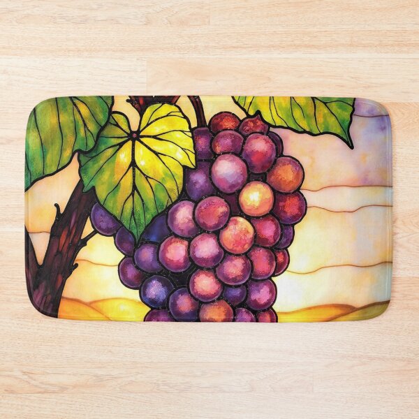 Item preview, Stained Glass Grapes | Vineyard Wine Art designed and sold by Debbie Schulte.
