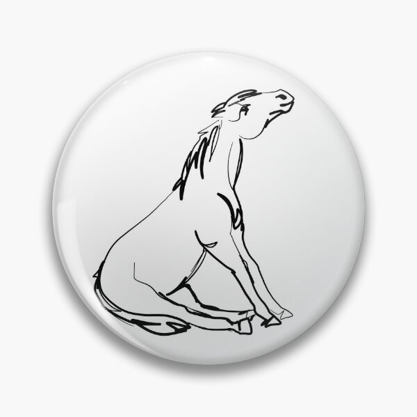Item preview, Sitting Horse Sketch designed and sold by Antiope33.