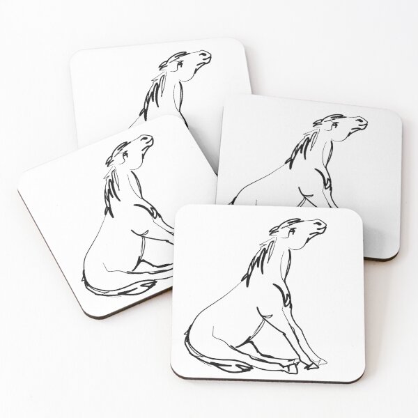 Item preview, Sitting Horse Sketch designed and sold by Antiope33.