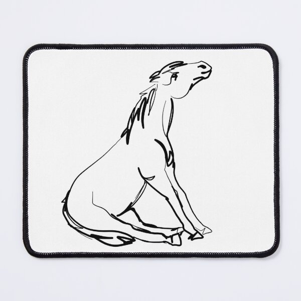 Item preview, Sitting Horse Sketch designed and sold by Antiope33.