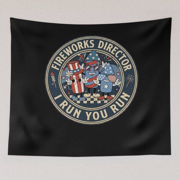 Item preview, Fireworks Director I Run You Run Funny 4th of July Fireworks  designed and sold by THREE LITTLE BEANS.