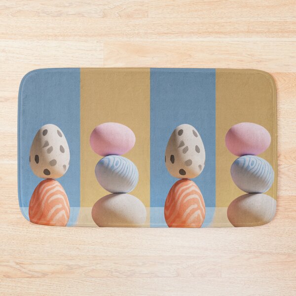 Item preview, Copy of Colorful decorative eggs arranged on a pastel background with shadows and textures visible designed and sold by Stellar Geometry.