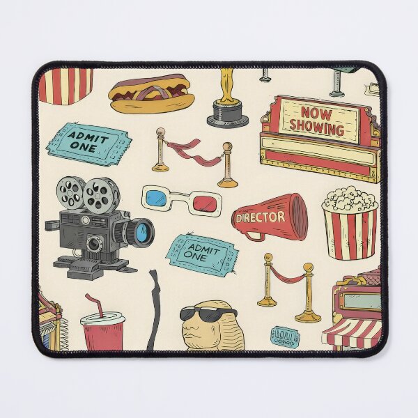 Item preview, Retro 80s 90s Pop Culture Doodle Pattern Art designed and sold by Cine8.