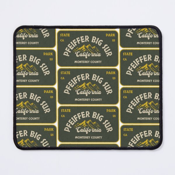Item preview, Pfeiffer Big Sur State Park, Monterey County, California, badge design designed and sold by Wanderful-roads.