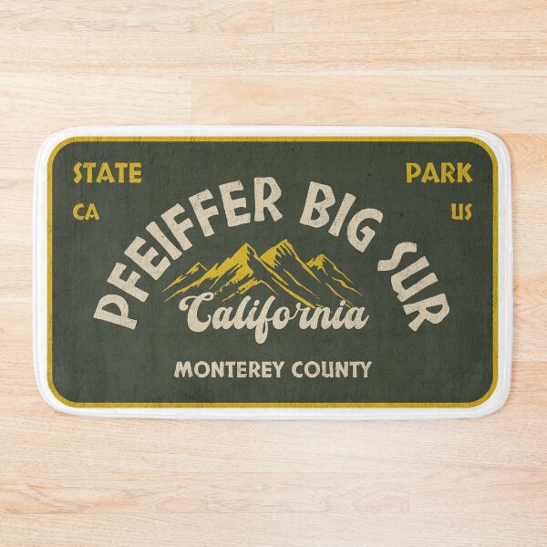 Item preview, Pfeiffer Big Sur State Park, Monterey County, California, badge design designed and sold by Wanderful-roads.