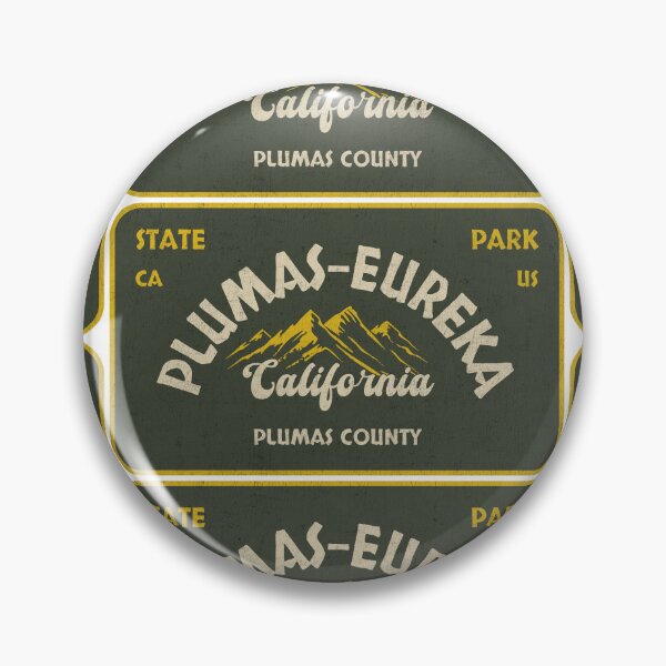 Item preview, Plumas-Eureka State Park, Plumas County, California, badge design designed and sold by Wanderful-roads.
