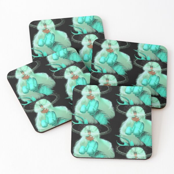 Item preview, Mint Mermaid Girl – Cute Anime Ocean Fantasy Art designed and sold by kerissfantasyart .