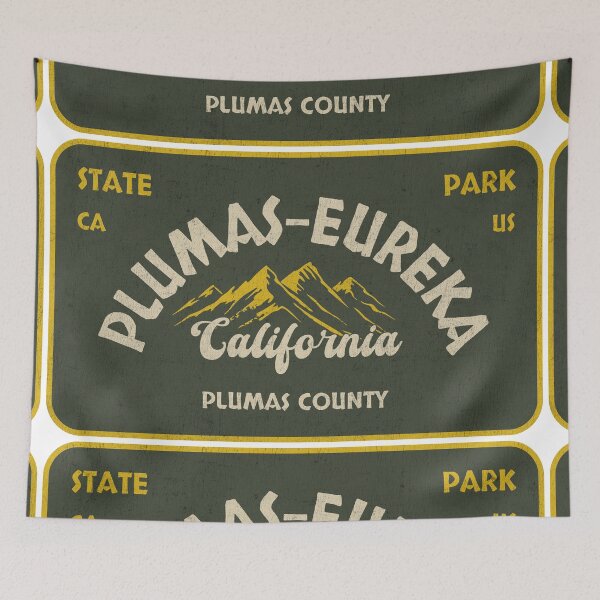 Item preview, Plumas-Eureka State Park, Plumas County, California, badge design designed and sold by Wanderful-roads.
