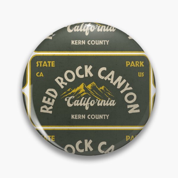 Item preview, Red Rock Canyon State Park, Kern County, California, badge design designed and sold by Wanderful-roads.