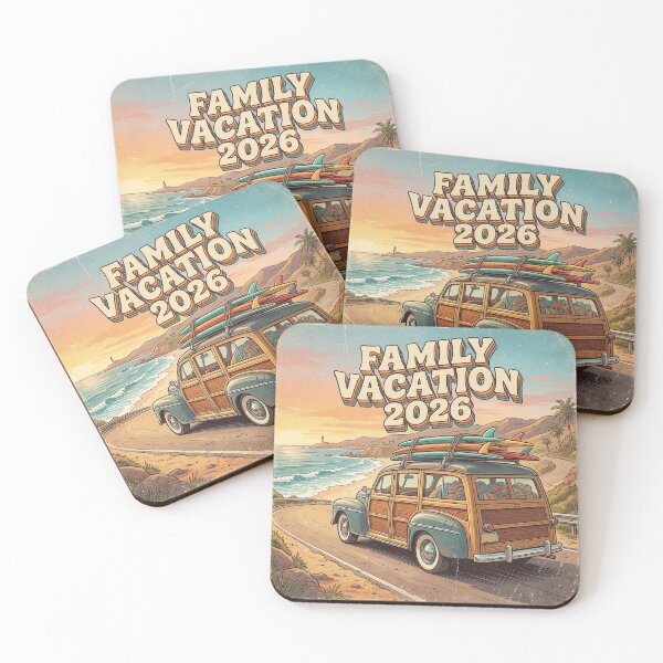 Item preview, Family Vacation 2026 Vintage Surf Wagon designed and sold by ryanguas.