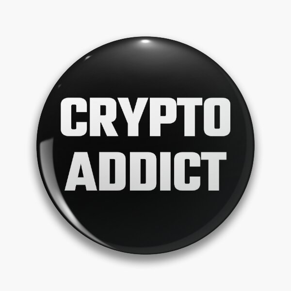 Item preview, Crypto Addict - White Text designed and sold by Fight The Shirts.