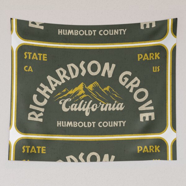 Item preview, Richardson Grove State Park, Humboldt County, California, badge design designed and sold by Wanderful-roads.