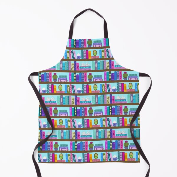 Item preview, Cute Bookshelf Pattern – Colorful Book Lover Library Aesthetic designed and sold by Thistle Owl Studio.