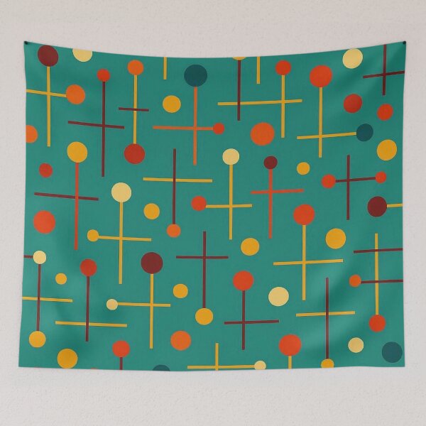 Item preview, Retro Geometric Dots and Lines Pattern designed and sold by Artozat.