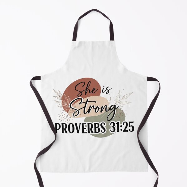 Item preview, She Is Strong Sticker – Proverbs 31:25 Bible Verse – Feminine Christian Boho Aesthetic Decal – Faith Gift for Women designed and sold by Illustrated Faith.
