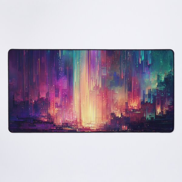Item preview, The Glitch City at Dawn designed and sold by oanaunciuleanu.