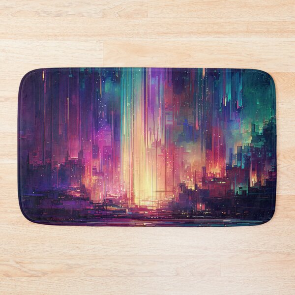 Item preview, The Glitch City at Dawn designed and sold by oanaunciuleanu.
