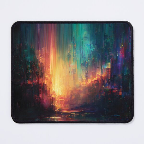 Item preview, The Glitch City at Dawn designed and sold by oanaunciuleanu.