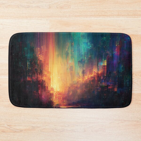 Item preview, The Glitch City at Dawn designed and sold by oanaunciuleanu.