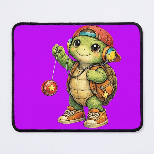 Item preview, Cute Turtle Playing with Yo-Yo – Hand Drawn Colored Pencil Sticker Illustration designed and sold by Felixuss.