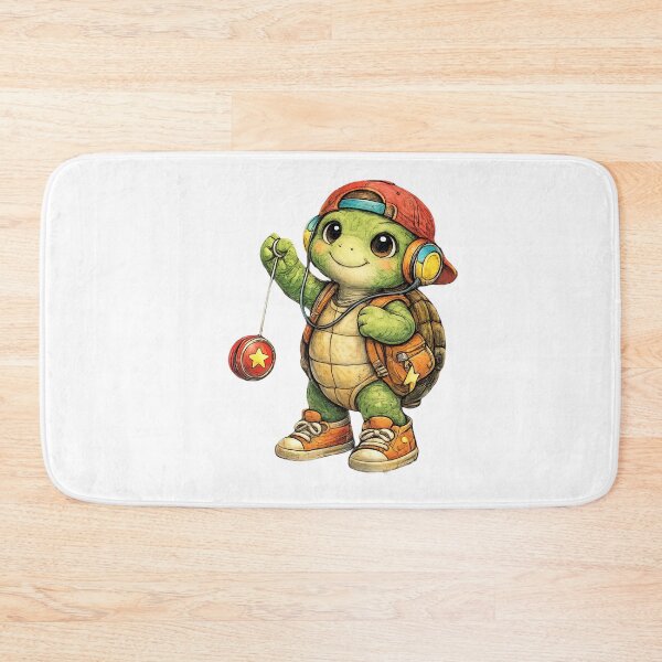 Item preview, Cute Turtle Playing with Yo-Yo – Hand Drawn Colored Pencil Sticker Illustration designed and sold by Felixuss.