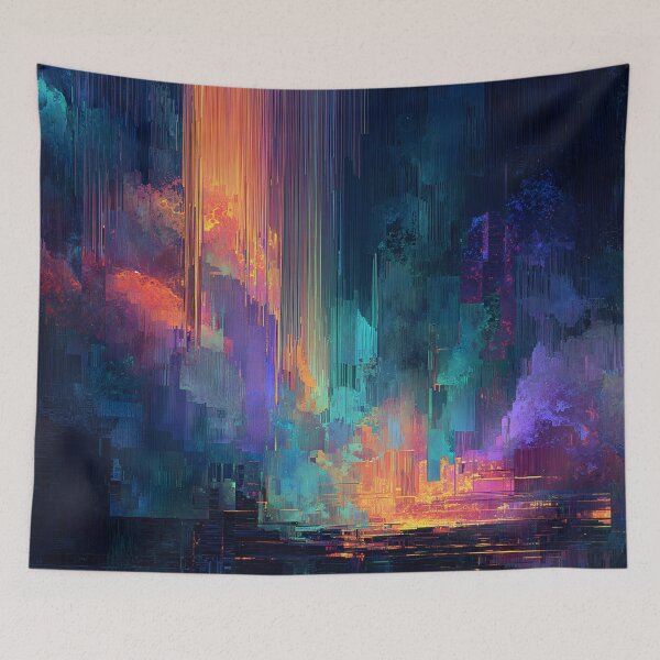 Item preview, The Glitch City at Dawn designed and sold by oanaunciuleanu.