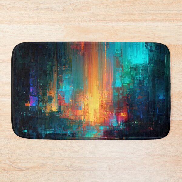 Item preview, The Glitch City at Dawn designed and sold by oanaunciuleanu.