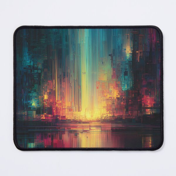 Item preview, The Glitch City at Dawn designed and sold by oanaunciuleanu.