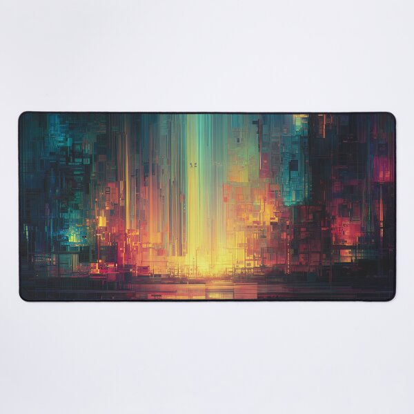 Item preview, The Glitch City at Dawn designed and sold by oanaunciuleanu.