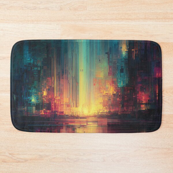 Item preview, The Glitch City at Dawn designed and sold by oanaunciuleanu.