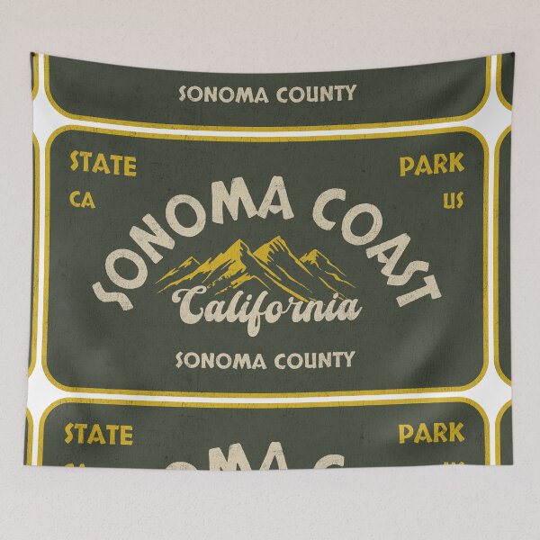 Item preview, Sonoma Coast State Park, Sonoma County, California, badge design designed and sold by Wanderful-roads.