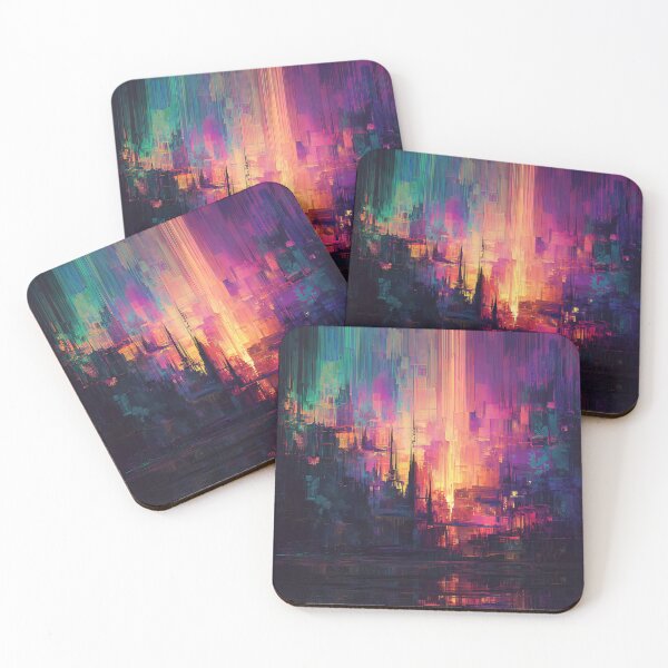 Item preview, The Glitch City at Dawn designed and sold by oanaunciuleanu.