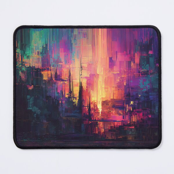 Item preview, The Glitch City at Dawn designed and sold by oanaunciuleanu.