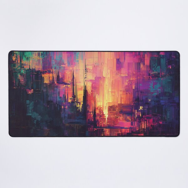 Item preview, The Glitch City at Dawn designed and sold by oanaunciuleanu.