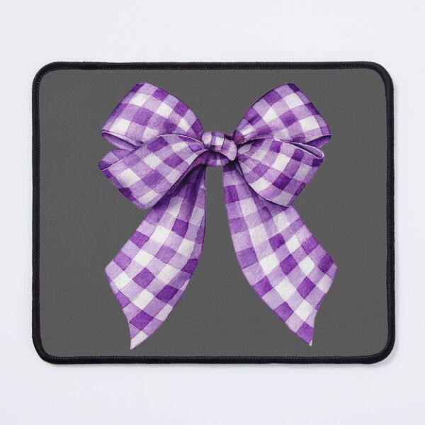 Item preview, Purple gingham bow designed and sold by MendaciousMina.