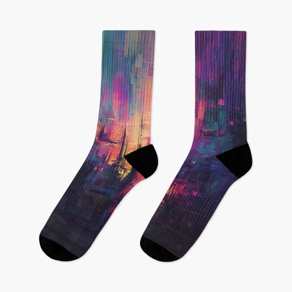Item preview, The Glitch City at Dawn designed and sold by oanaunciuleanu.