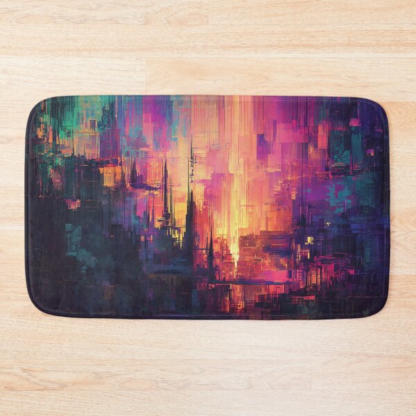 Item preview, The Glitch City at Dawn designed and sold by oanaunciuleanu.