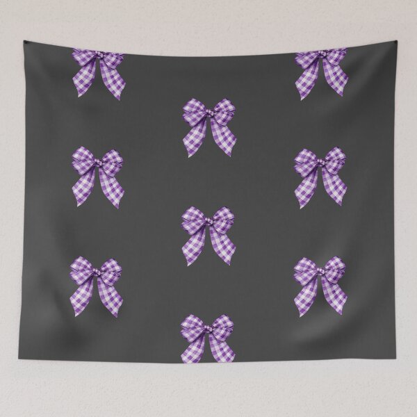 Item preview, Purple gingham bow designed and sold by MendaciousMina.