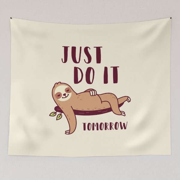 Item preview, Just do it tomorrow designed and sold by Kiddygifts.