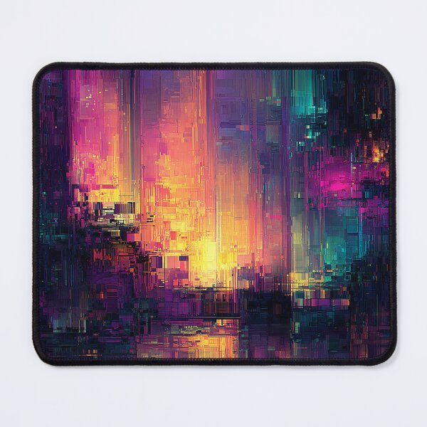 Item preview, The Glitch City at Dawn designed and sold by oanaunciuleanu.