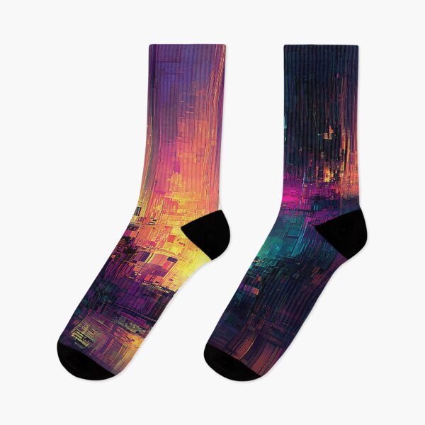 Item preview, The Glitch City at Dawn designed and sold by oanaunciuleanu.
