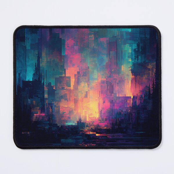Item preview, The Glitch City at Dawn designed and sold by oanaunciuleanu.