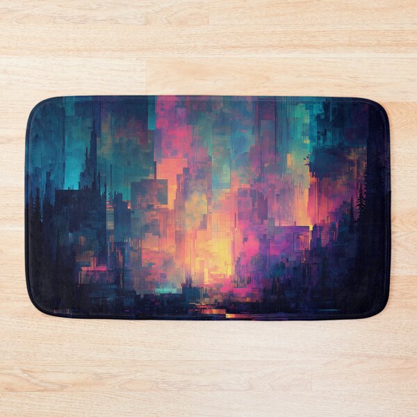 Item preview, The Glitch City at Dawn designed and sold by oanaunciuleanu.