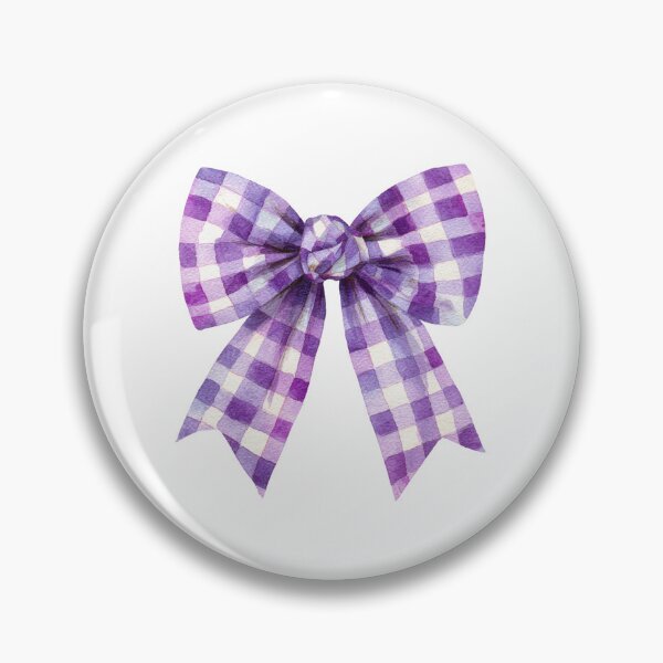 Item preview, Purple gingham bow designed and sold by MendaciousMina.