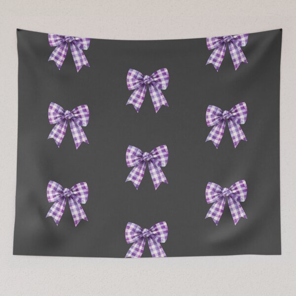 Item preview, Purple gingham bow designed and sold by MendaciousMina.