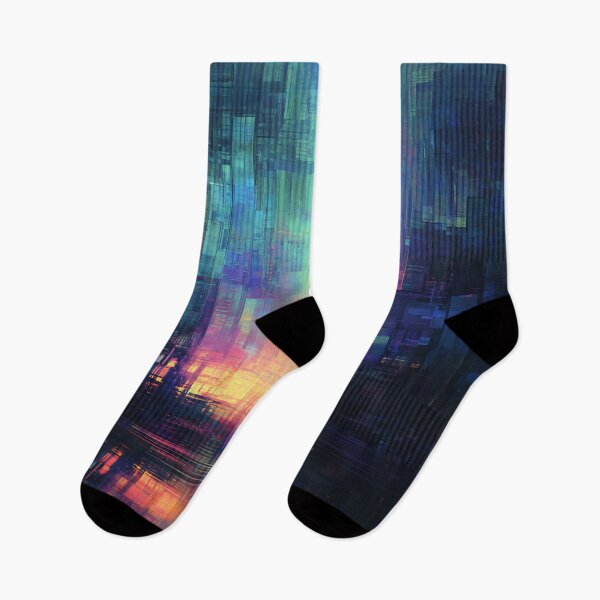 Item preview, The Glitch City at Dawn designed and sold by oanaunciuleanu.