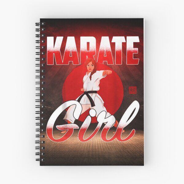 Item preview, Karate Girl Martial Arts Illustration designed and sold by Fei Long Design Hub.