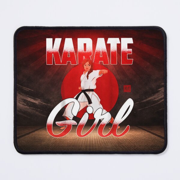 Item preview, Karate Girl Martial Arts Illustration designed and sold by Fei Long Design Hub.