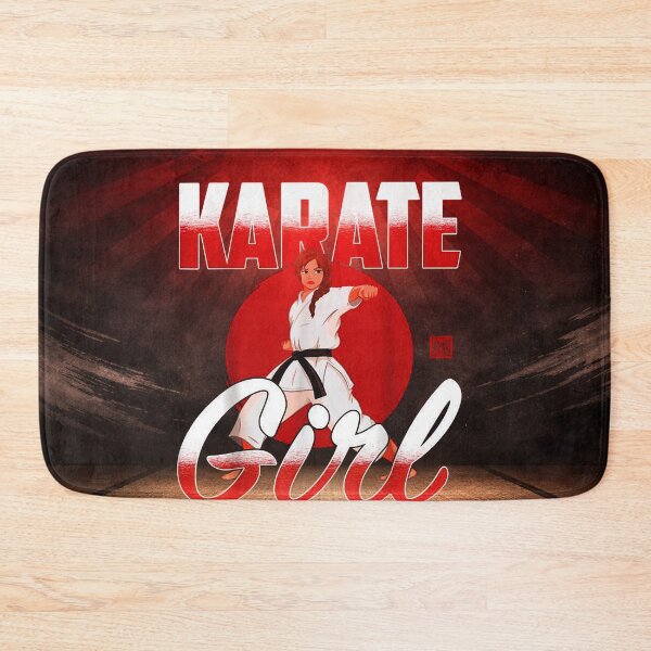 Item preview, Karate Girl Martial Arts Illustration designed and sold by Fei Long Design Hub.